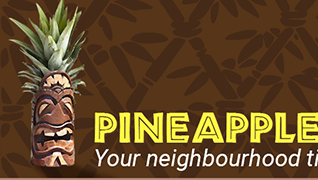 Pineapple Hut home page mockup
